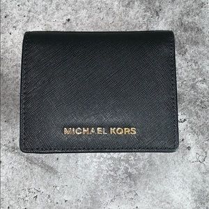 Michael Kors Small Two-Tone Crossgrain Wallet